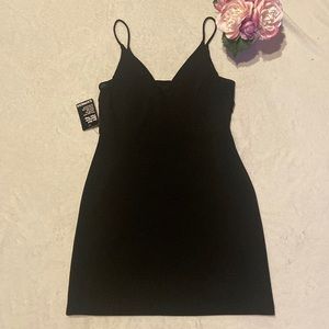 NWT EXPRESS Size S Little Black Spaghetti Strap Dress